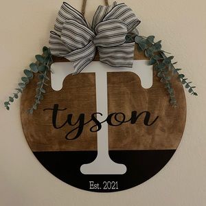Personalized door hanger